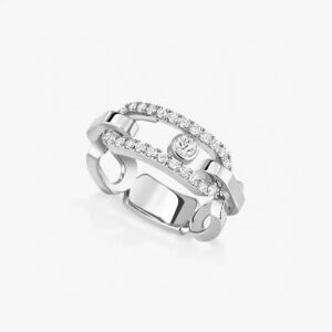 14K/18K Genuine Gold Messika Move Link Ring Diamond Flexible