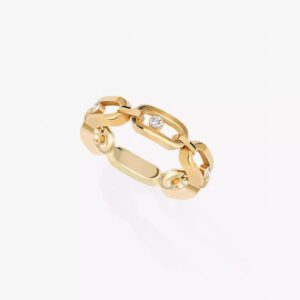 14K/18K Genuine Gold Messika Move Link Multi Ring Diamond Flexible