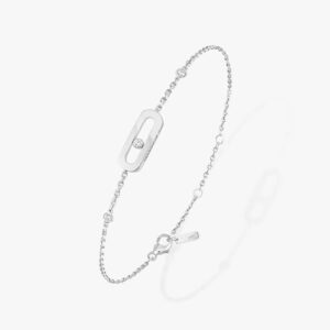 14K/18K Genuine Gold Messika Move Uno Bracelet Diamond Flexible