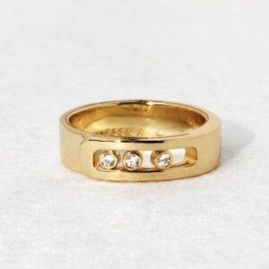 14K/18K Genuine Gold Messika Move Noa Ring Diamond Flexible
