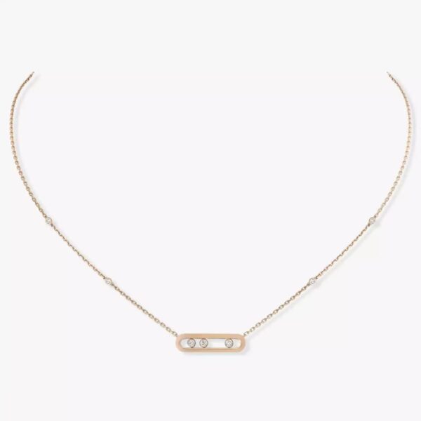 14K/18K Genuine Gold Messika Baby Move Necklace Diamond Flexible