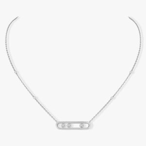 14K/18K Genuine Gold Messika Move Necklace Diamond Flexible