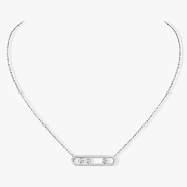 14K/18K Genuine Gold Messika Move Necklace Diamond Flexible