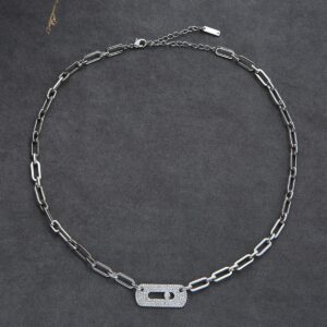 14K/18K Genuine Gold Messika Move Link Necklace Diamond Flexible