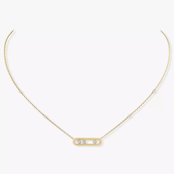 14K/18K Genuine Gold Messika Baby Move Necklace Diamond Flexible